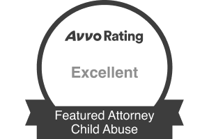 Avvo rating / Excellent / Featured Attorney Child Abuse - Badge